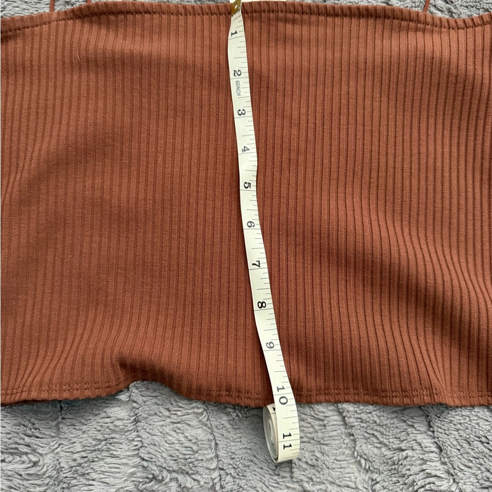 Bar III Rust Ribbed Camisole - Picture 2 of 4